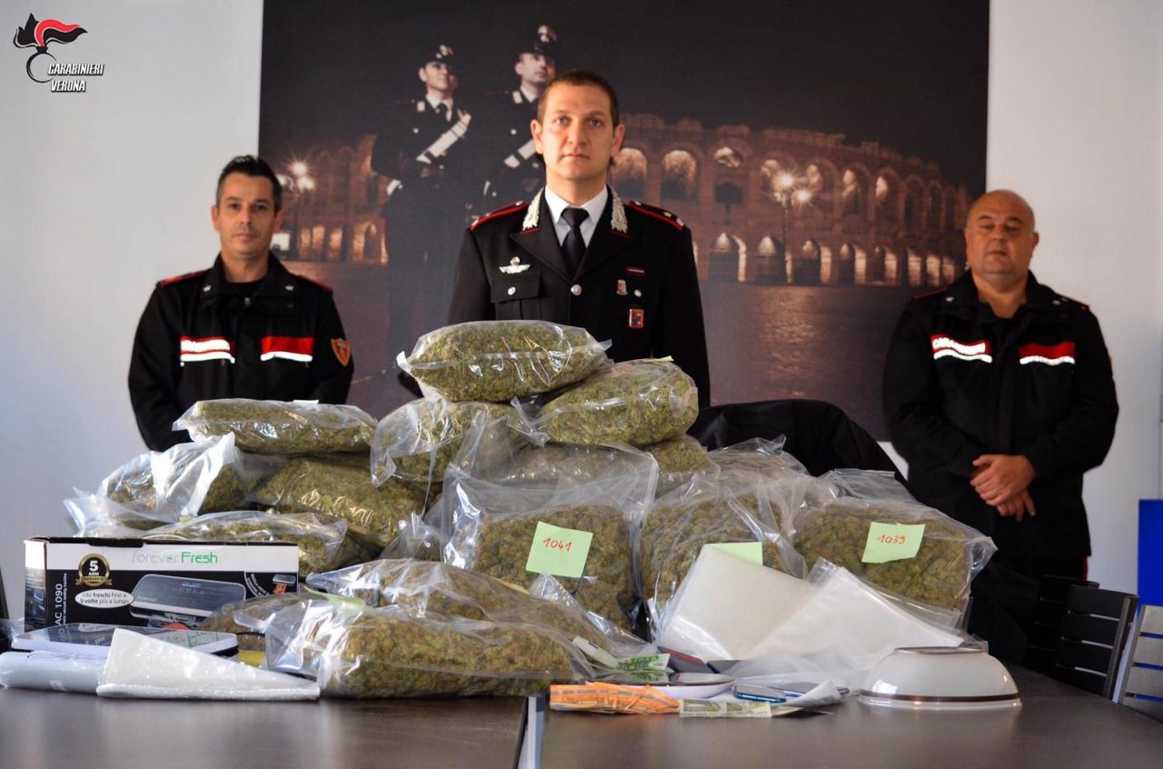 Maxi sequestro di 35 chili di marijuana: arrestati due vicentini – VIDEO