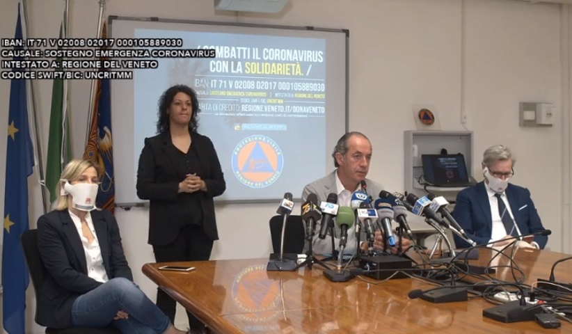 Primo bilancio sui contagi dopo riaperture. Zaia: “Nessun nuovo focolaio”