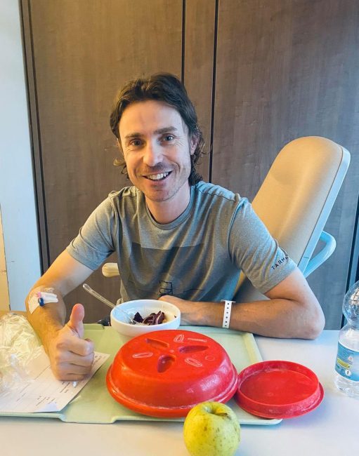 Damiano Cunego in ospedale per infezione cerebrale: “Serve un periodo di cura”