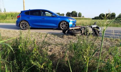 Con lo scooter invade la corsia opposta, frontale con l'auto: 51enne di Dueville ferito