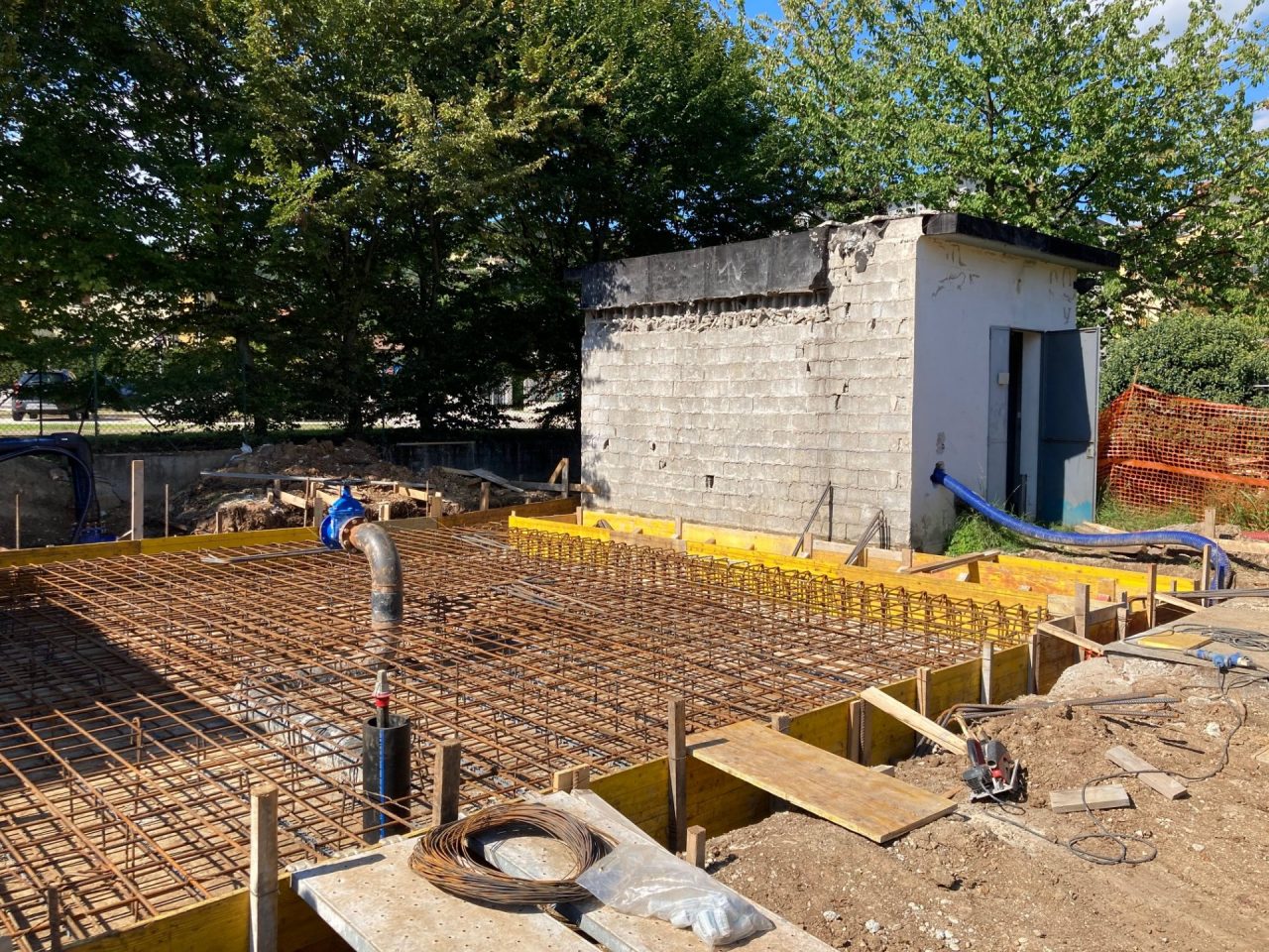 Creazzo, proseguono i lavori per il nuovo serbatoio di Masare