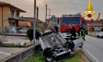 Bassano del Grappa, violento scontro tra due auto: conducente estratta dalle lamiere della vettura rovesciata - FOTO