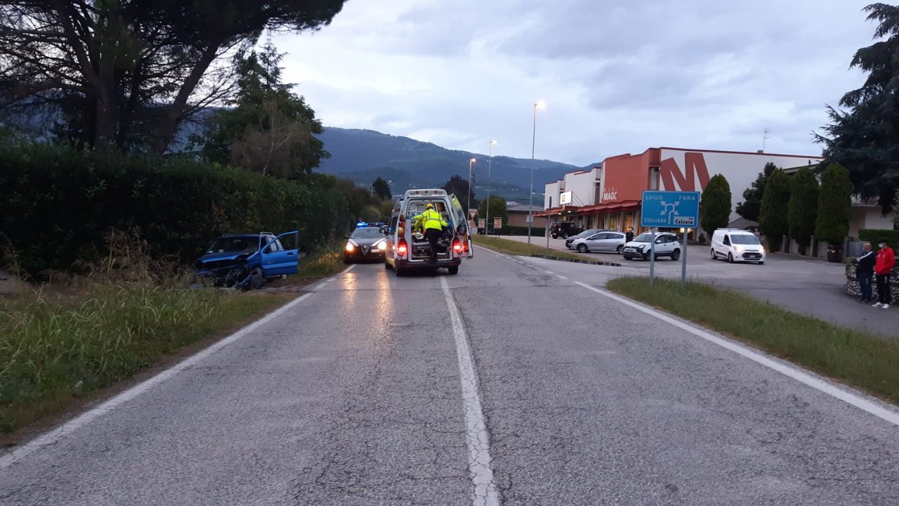 Perde il controllo dell’auto e si schianta a Zugliano: grave un 52enne di Zanè