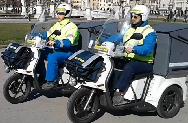 Poste Italiane: nuovi tricicli elettrici in servizio a Vicenza