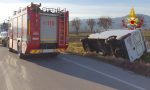 Incidente a Costabissara, furgone finisce nel fossato: passeggero ferito