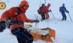 Cima Larici, scialpinista infortunato recuperato dal Soccorso Alpino: è un 46enne di Schio