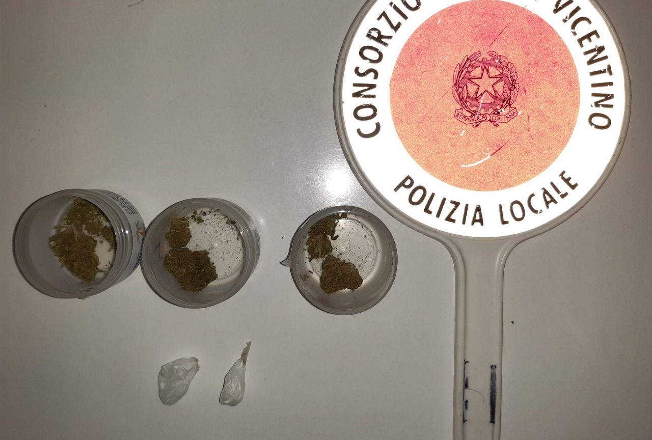Consumo di droga: “pioggia” di segnalazioni e patenti ritirate dalla Polizia locale Nordest Vicentino