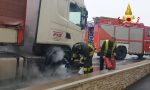 Montorso Vicentino, principio d'incendio a un camion: intervengono i Vigili del fuoco