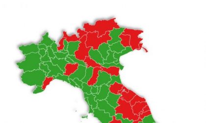 E se le zone fossero per provincia? Vicenza e tutto il Veneto sarebbero verdi