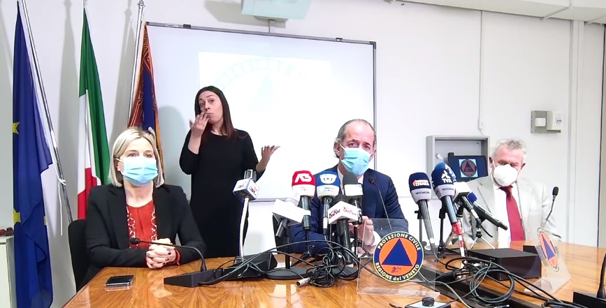 Covid, Zaia: “Taglio vaccini sia lineare, tutti al 29%” | +1359 positivi | Dati 20 gennaio 2021
