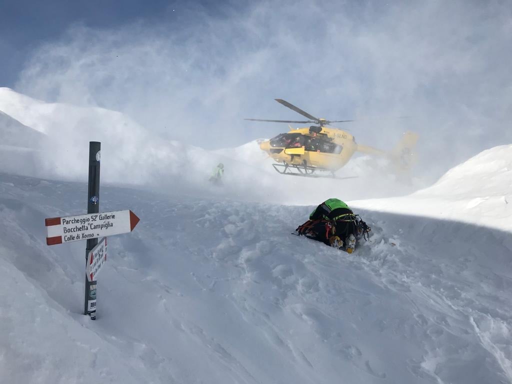 Bloccato in mezzo alla neve dopo un’escursione a Cima Larici: soccorso 70enne di Creazzo