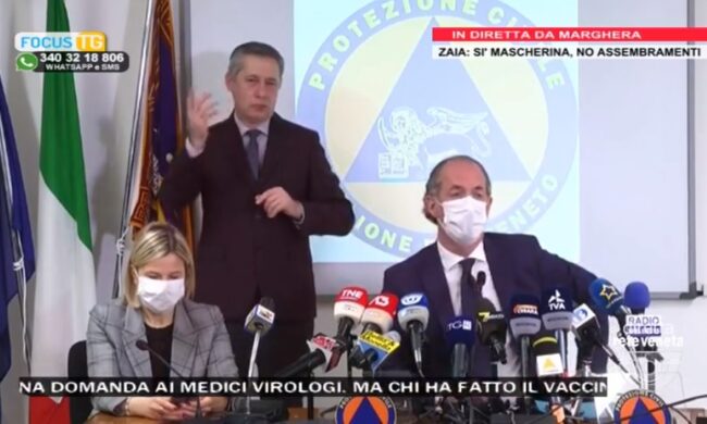 Zaia: “Il Veneto? Al limite della zona arancione” | +1861 positivi Covid | Dati 25 marzo 2021