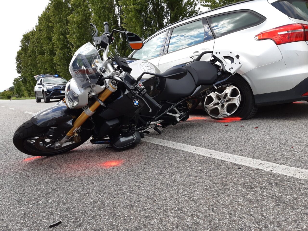 Incidente a Sandrigo, scontro tra auto e moto: 56enne ferito gravemente