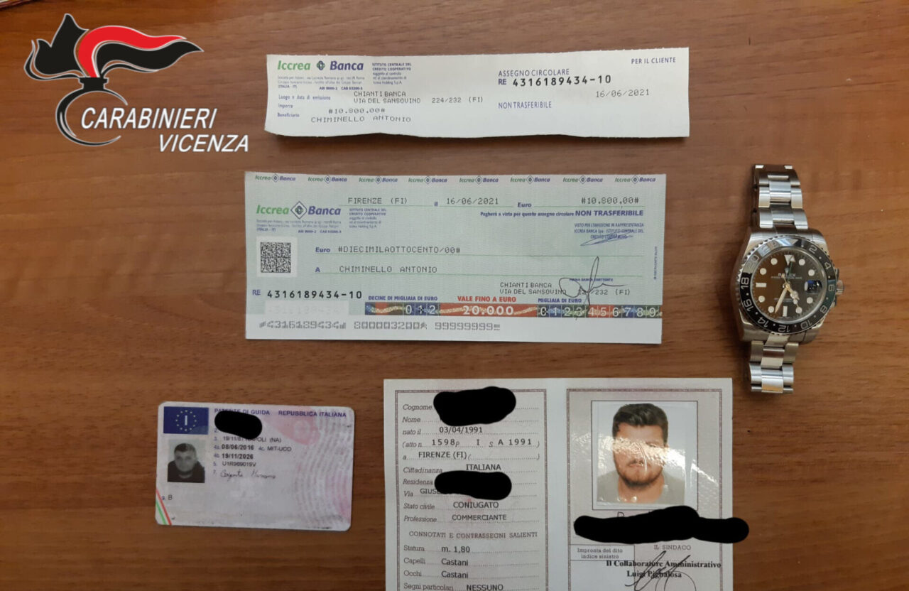Truffa del Rolex a Marostica: arrestato un 24enne napoletano