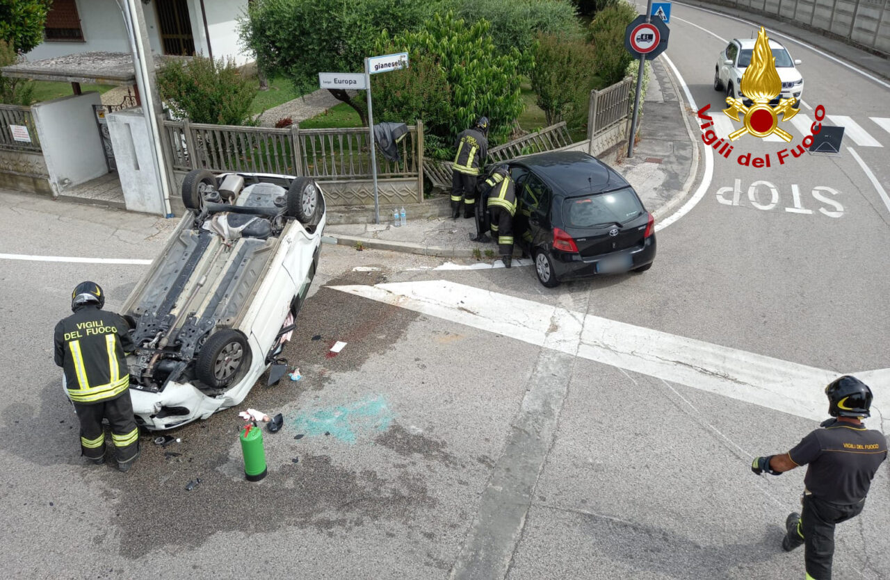 Incidente tra due auto a Pojana Maggiore, due donne ferite e traffico deviato