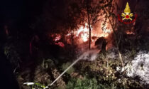 Incendio in un'azienda agricola, pompieri al lavoro tutta notte