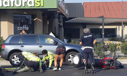 Violento scontro tra un'auto e una moto, 62enne ricoverato all'ospedale di Vicenza