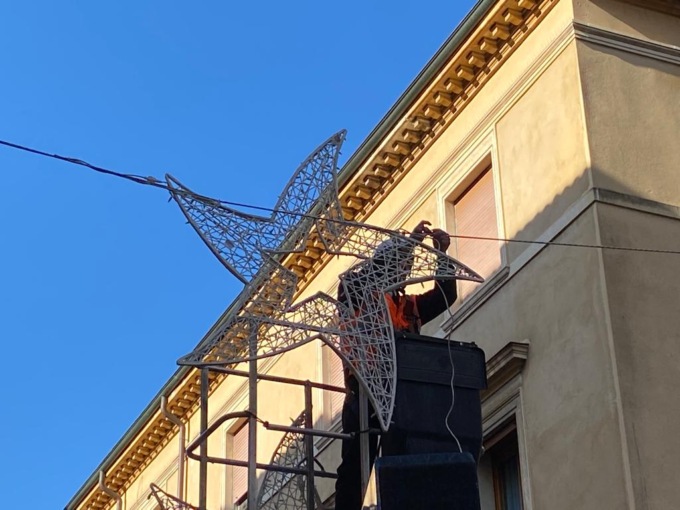 Vicenza si prepara al Natale: installate oltre 600 stelle in fibra di vetro