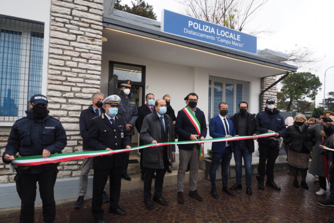 Le foto dell’inaugurazione del nuovo distaccamento della Polizia Locale a Campo Marzo