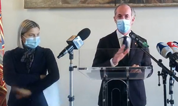 Zaia bacchetta i Veneti: “Senza mascherina torniamo al 2020” | + 336 positivi Covid | Dati 2 novembre 2021