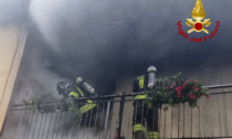 Le foto dell'incendio in un'abitazione a Noventa Vicentina
