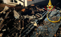Incendio ad Arcugnano, le immagini del tetto devastato dalle fiamme