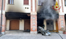 Breganze, in fiamme un’auto in un garage: ingenti danni