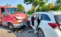 Isola Vicentina, scontro tra un furgone e un'auto: feriti i conducenti