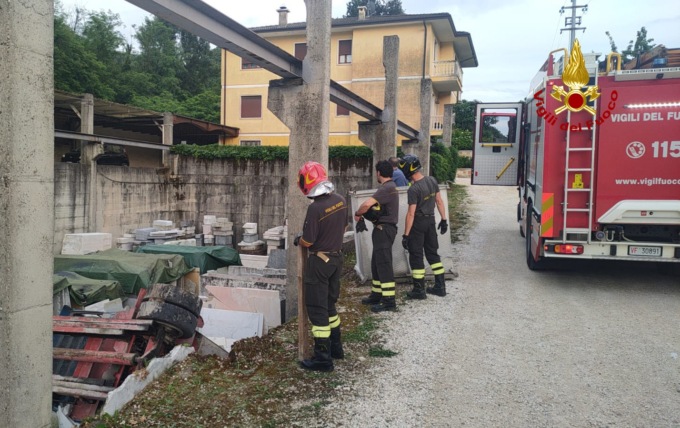 Chiampo, operaio schiacciato dal muletto: 66enne morto sul colpo