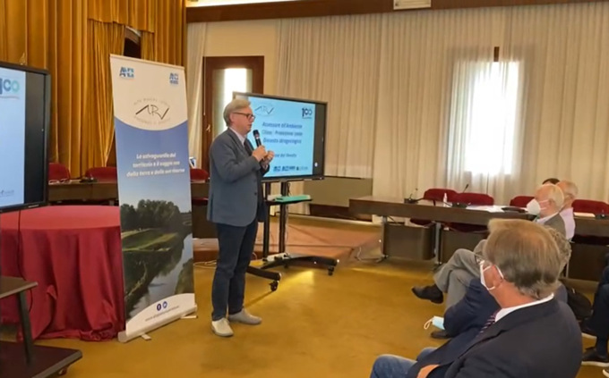 Il Consorzio di Bonifica Alta Pianura Veneta inaugura il nuovo scolmatore