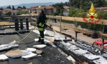 Thiene, principio d’incendio della copertura di una palestra