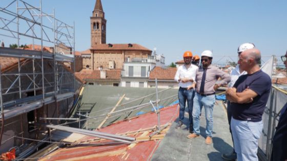 Palazzo Chiericati, entro agosto si concluderanno i lavori di rifacimento del tetto