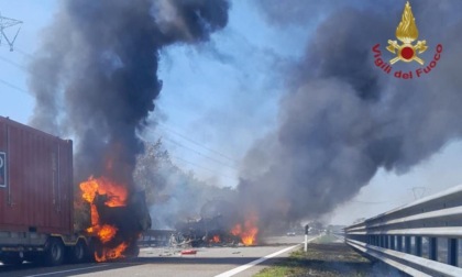 Tragico incidente in A21, morti carbonizzati due camionisti veneti: addio al vicentino Nicola Negro