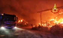 Inferno di fuoco nell'azienda agricola: video e foto dell'incendio di stanotte ad Albettone