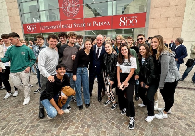 Nuovo complesso universitario di Vicenza, le foto della presentazione con Zaia