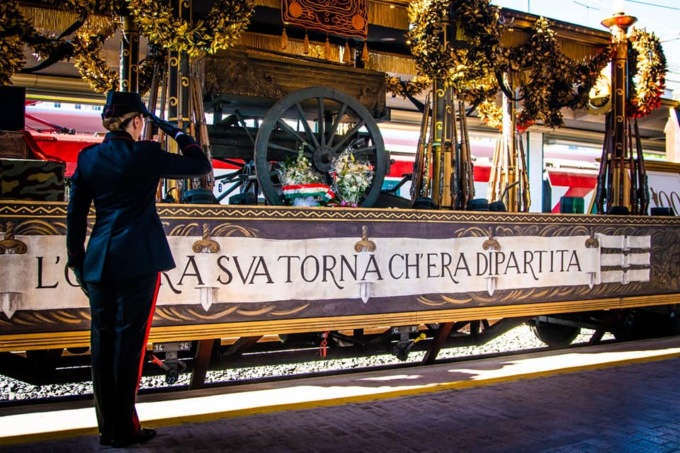 Oggi a Bassano la tappa straordinaria del treno del Milite Ignoto