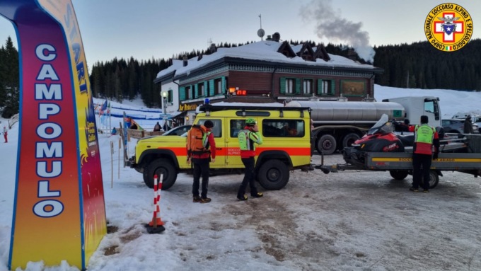 Pomeriggio di superlavoro per il soccorso alpino di Asiago: due scialpinisti infortunati e un uomo travolto da un bob