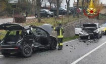 Frontale tra due auto vicino alla stazione di San Nazario: due feriti