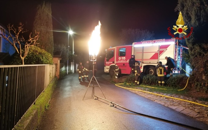 Fuga di gas in un’abitazione ad Arcugnano, allertato anche il nucleo speciale di Mestre