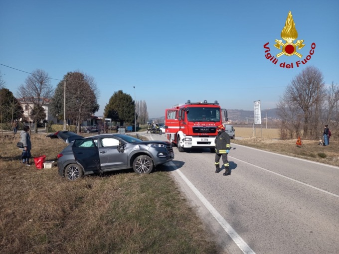 Scontro tra due auto ad Orgiano, una donna è rimasta ferita
