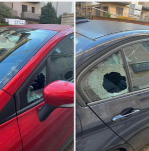 Auto vandalizzate, è di nuovo allarme a Vicenza: ” Erano organizzati, hanno usato lo stesso modus operandi”