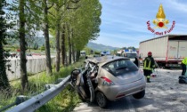 Frontale tra un'auto e un camion ad Arzignano: morta la 43enne alla guida dell'utilitaria