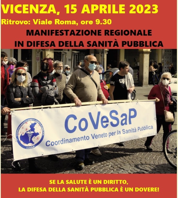 Sanità pubblica, si scende in piazza a Vicenza per il diritto alla salute