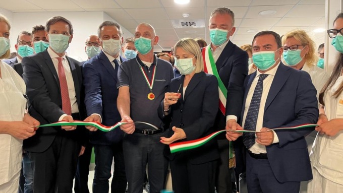 Ospedale di Asiago, taglio del nastro del nuovo reparto di Cardiologia riabilitativa con l’assessore Lanzarin