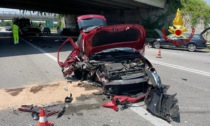 Incidente tra 4 auto a Bolzano Vicentino, ferita una donna