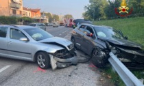 Un furgone rovesciato, due auto distrutte e tre feriti: il bilancio del maxi incidente ad Arzignano