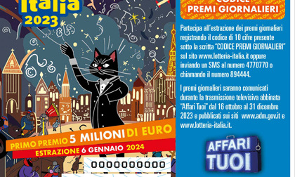 Lotteria Italia 2023, a Vicenza oltre 49mila biglietti venduti: tutti i premiati