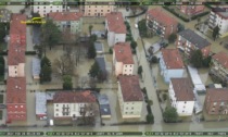Vicenza allagata, le immagini aeree riprese dall'elicottero della Guardia di Finanza