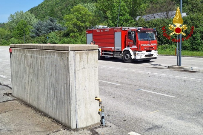 Trissino, durante la manovra danneggia la centralina del gas metano