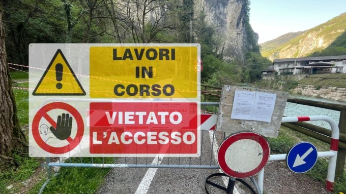 Ancora una frana sulla pista ciclabile di Enego, rimarrà chiusa fino a luglio